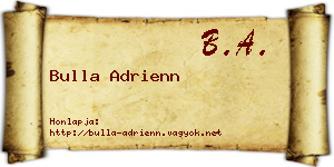 Bulla Adrienn névjegykártya